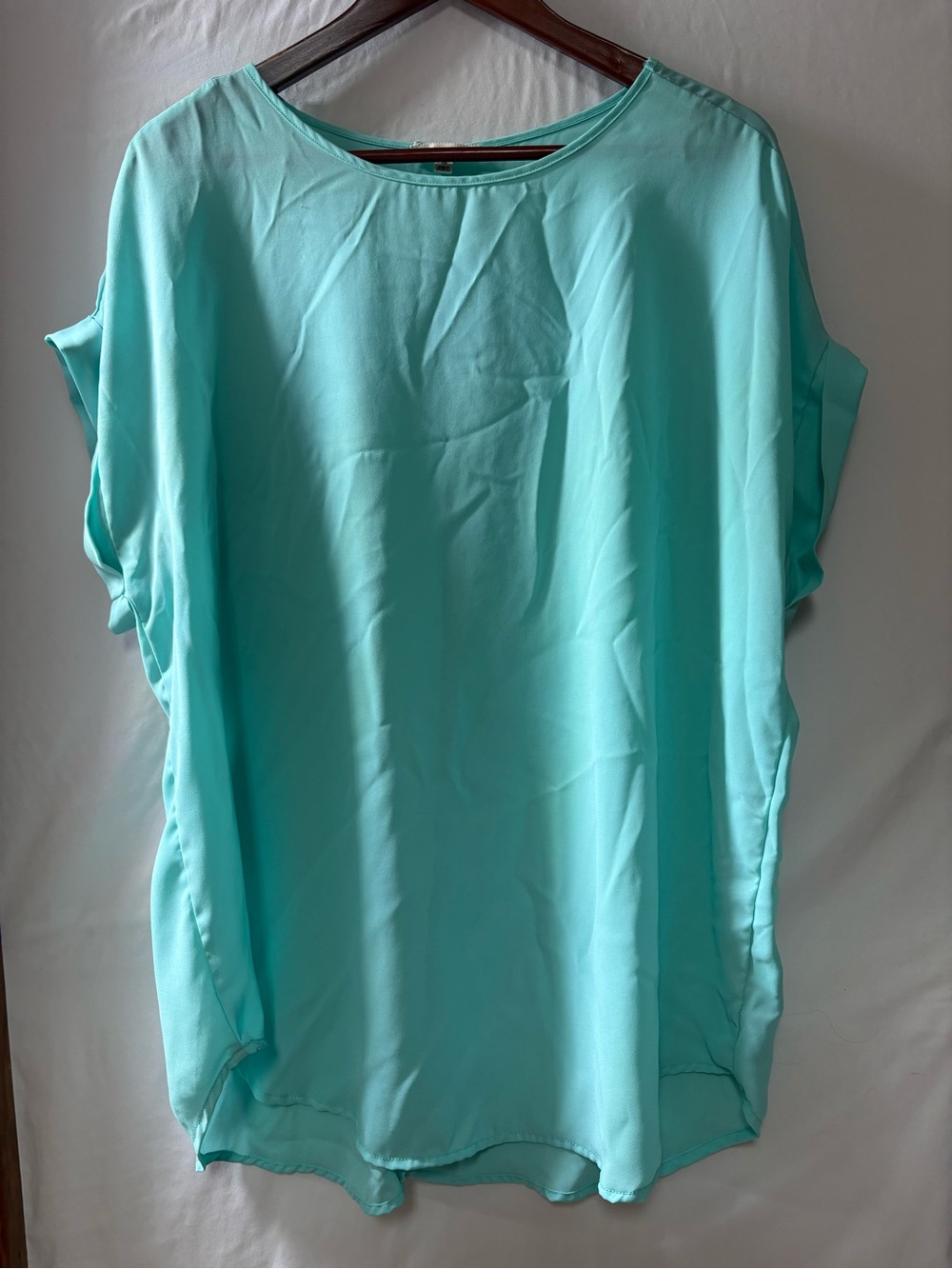 Zenana Outfitters Light Aqua  Sleeve Blouse
